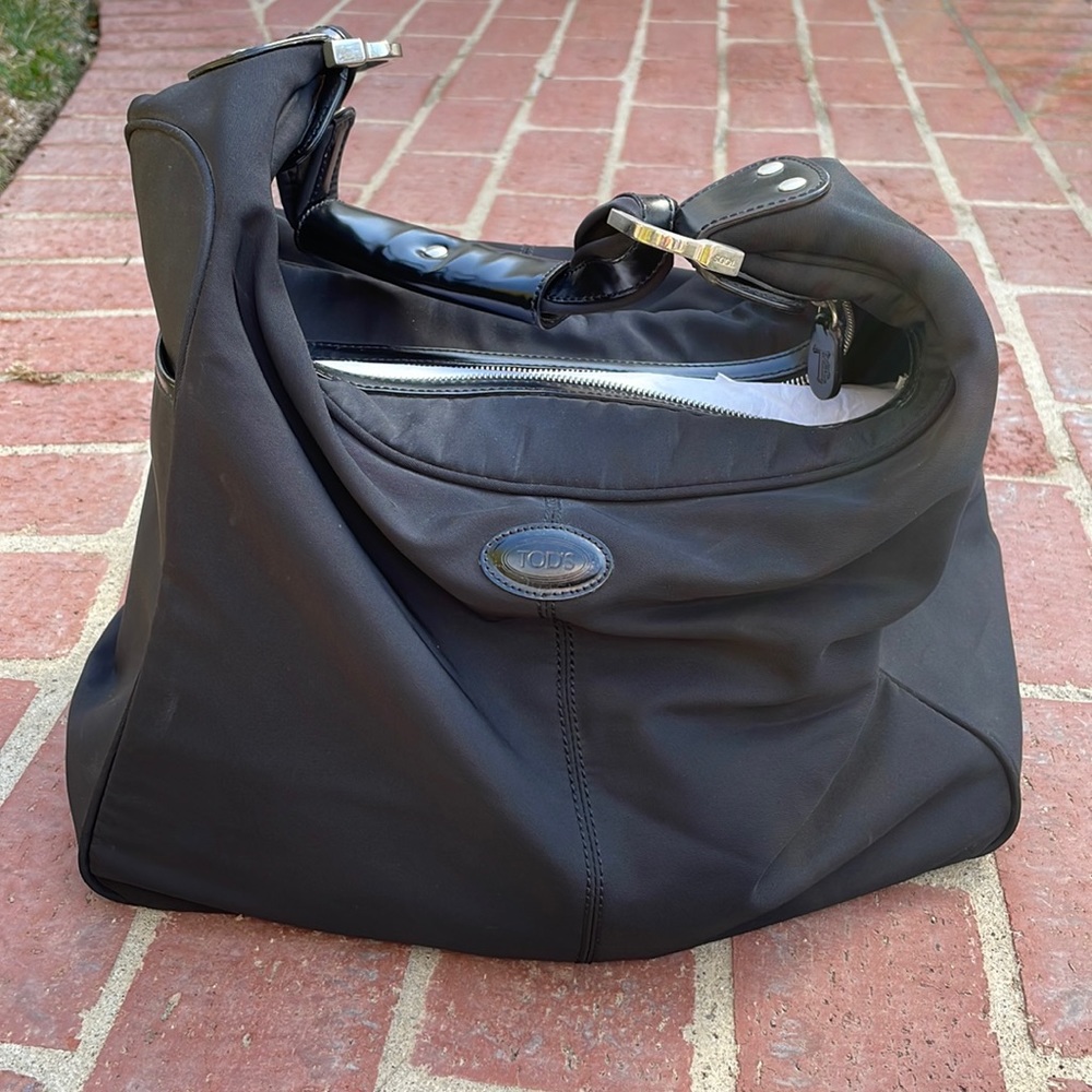 Tod’s black nylon bag